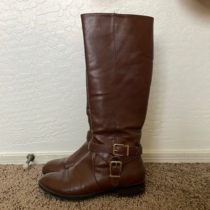 Express tall brown boots, size 7